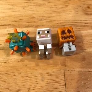 Minecraft mini figures chest series pumpkin toy
